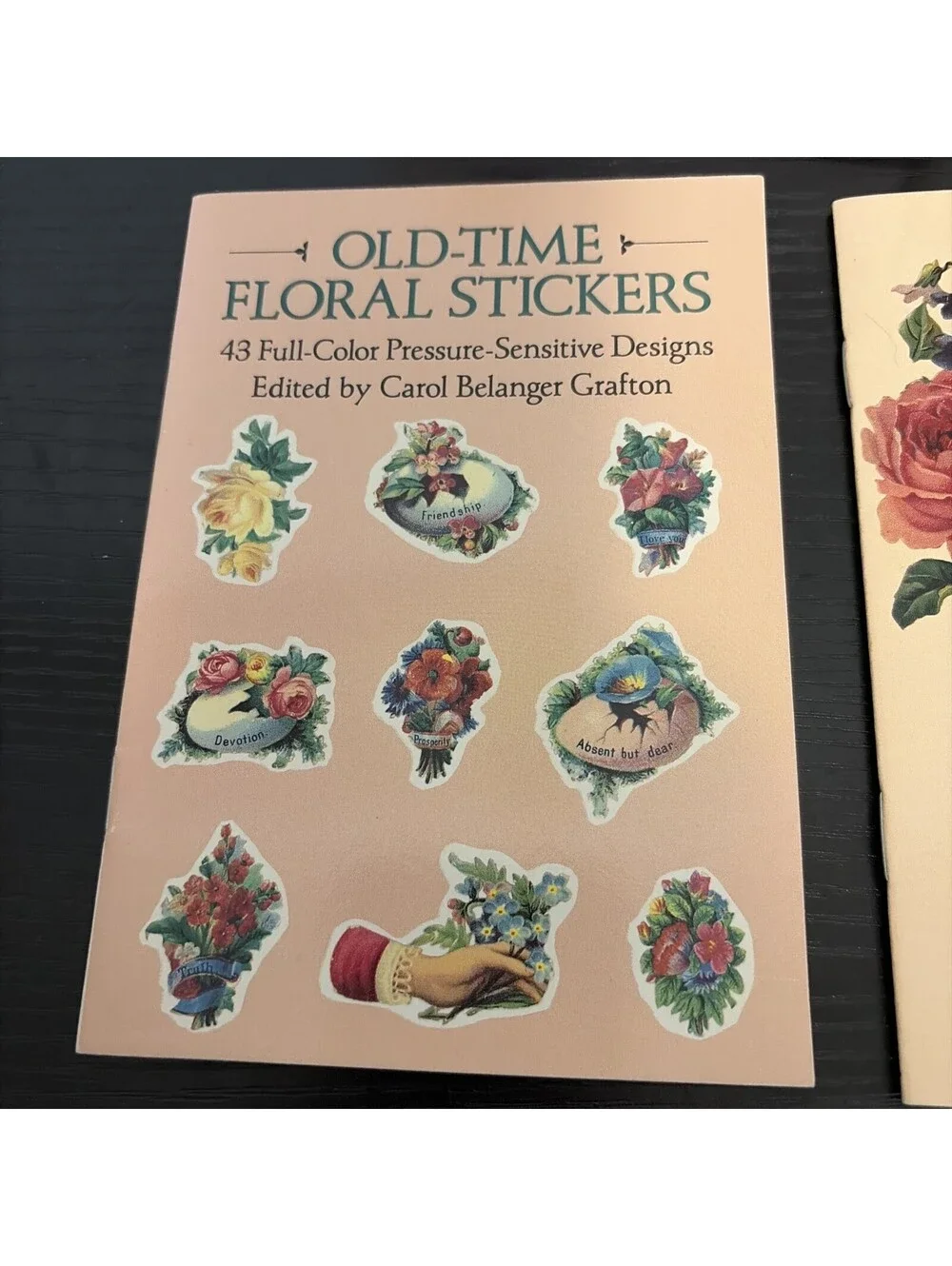 Old Time Victorian Stickers Floral Flower Children And Floral Initials Stickers